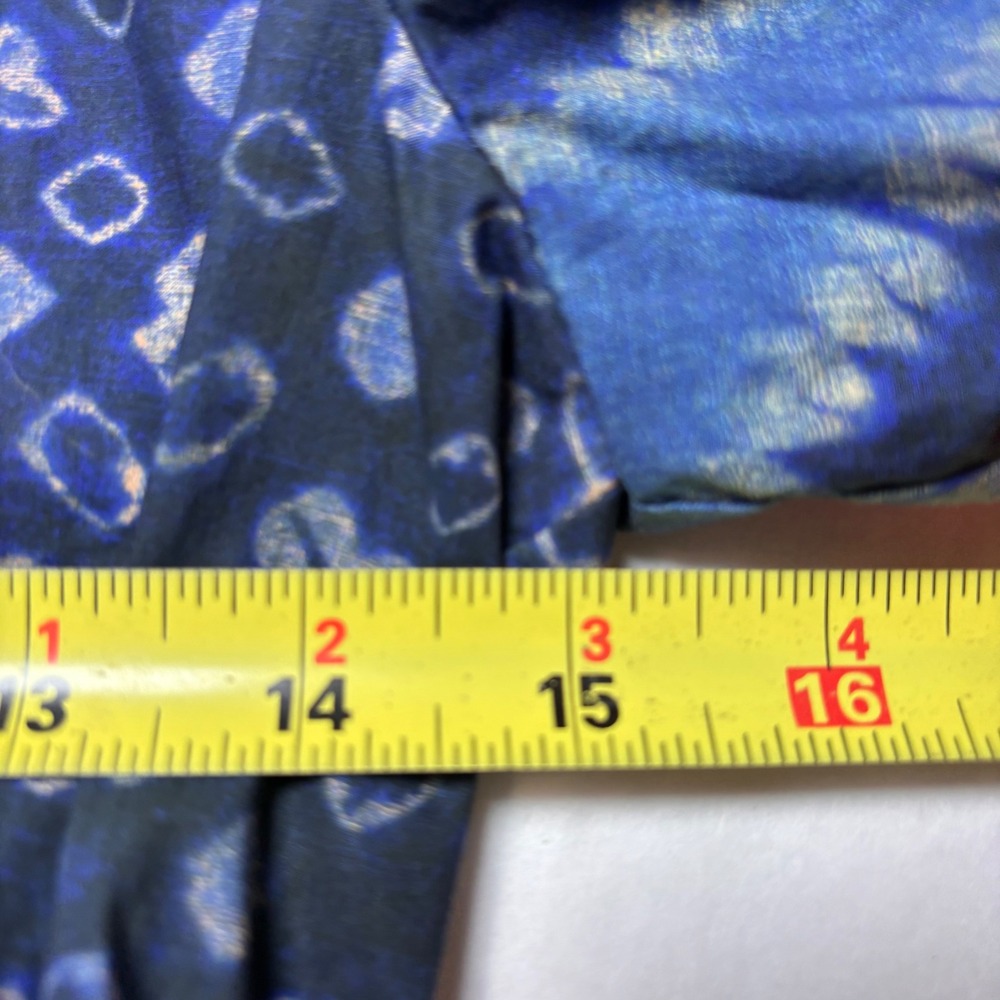 Ulla Johnson Womens Blouse Sz 2 Blue Puff Sleeve Cotton Shirt Cottagecore - Picture 7 of 10
